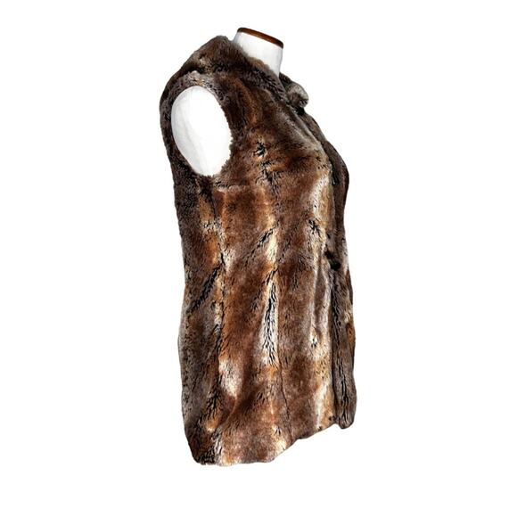 Donna Salyers  Fabulous Furs Mink Hooded Faux Fur Vest Womens XS - Picture 6 of 10